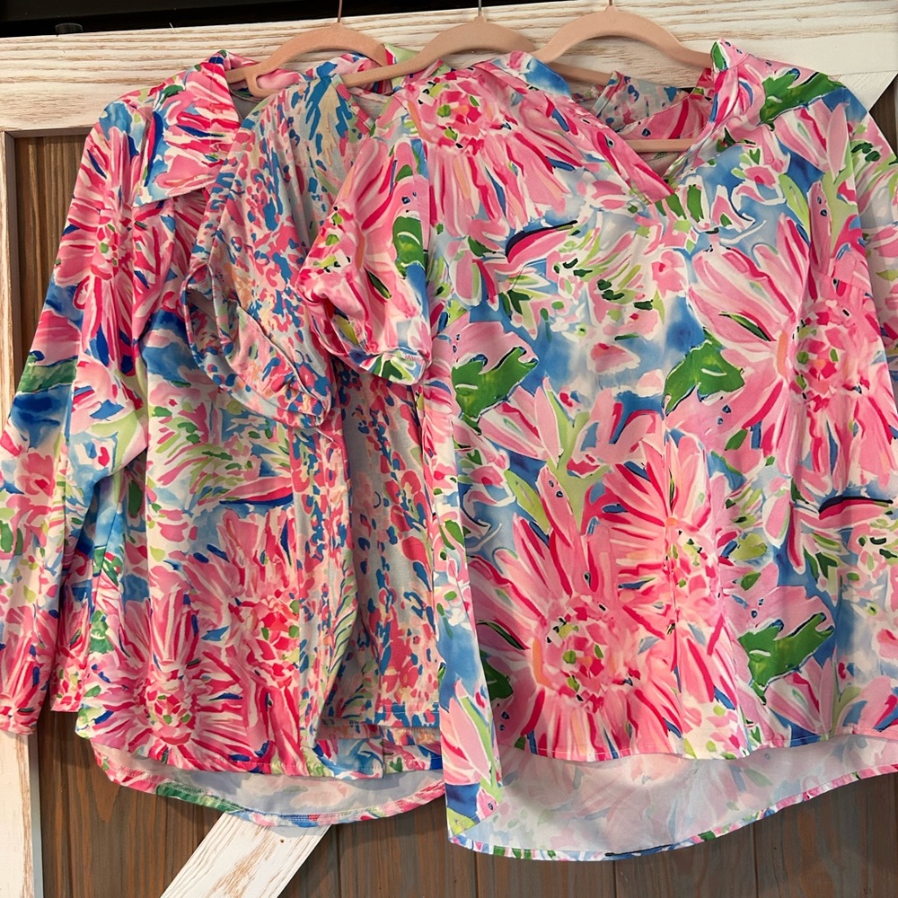 Lot of 3 Lilly Pulitzer inspires blouses